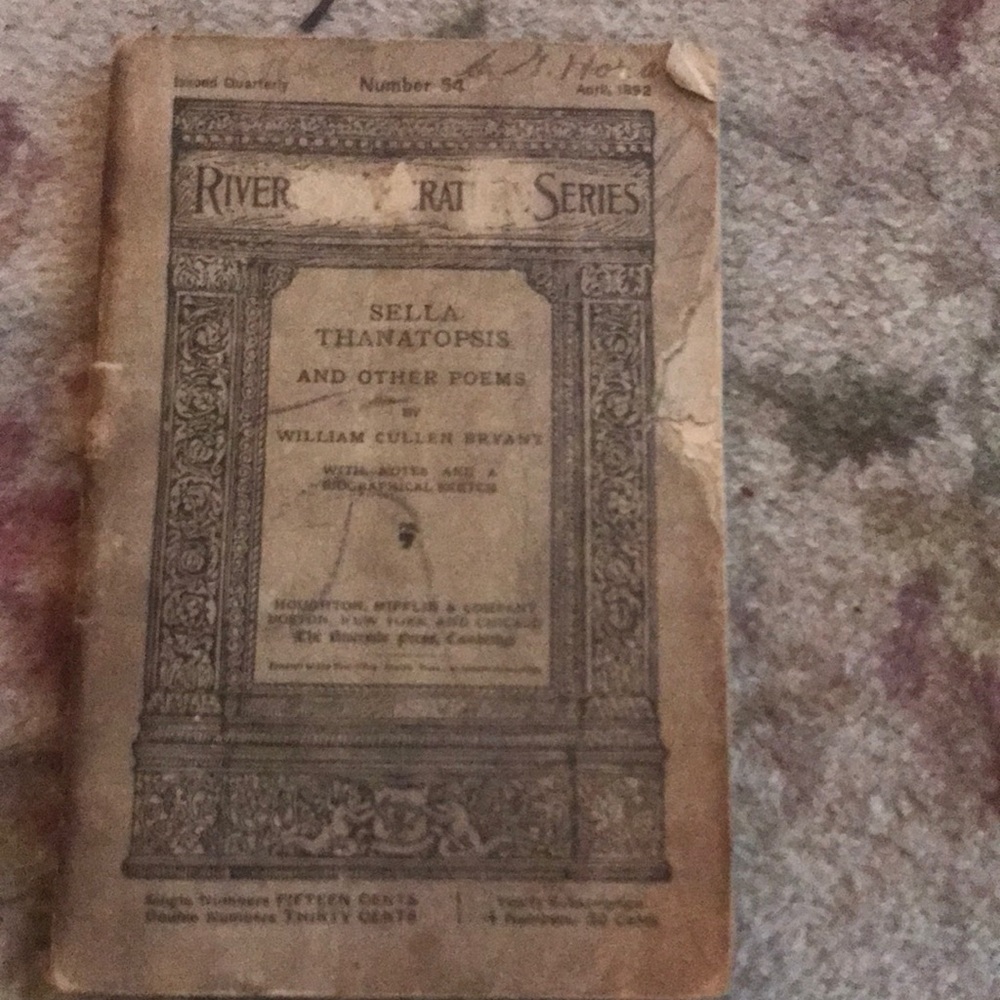 Vintage book from 1892